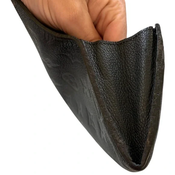 Louis Vuitton Black Monogram Empreinte Envelope Wallet – Noir EUC - Picture 11 of 11